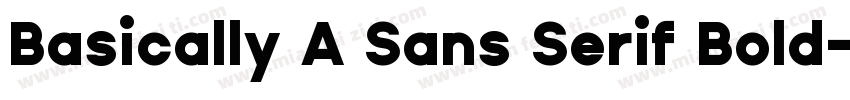 Basically A Sans Serif Bold字体转换